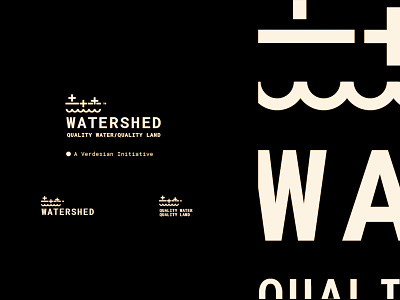Watershed agriculture branding initiative lock up logo tagline water watershed