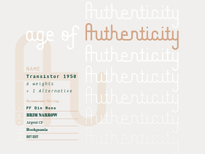 Transistor 1950 Typeface 01 concept font mid century script transistor typeface