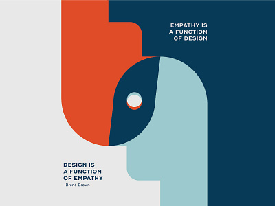 Empathy And Design. Besties branding mid century minimalist quote social