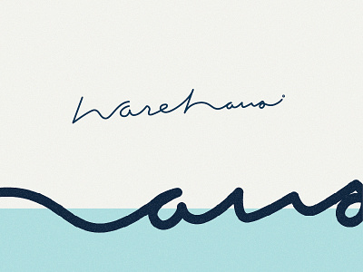 Warehaus Pop-up shop concept concept hand drawn minimal naming script unused