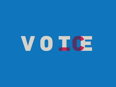 Your Vote. Your Voice. election minimal patriotic vote wordplay