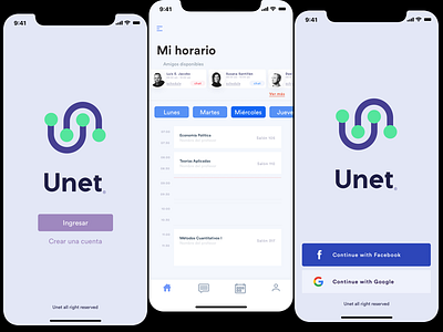 Unet android app ios ux ui