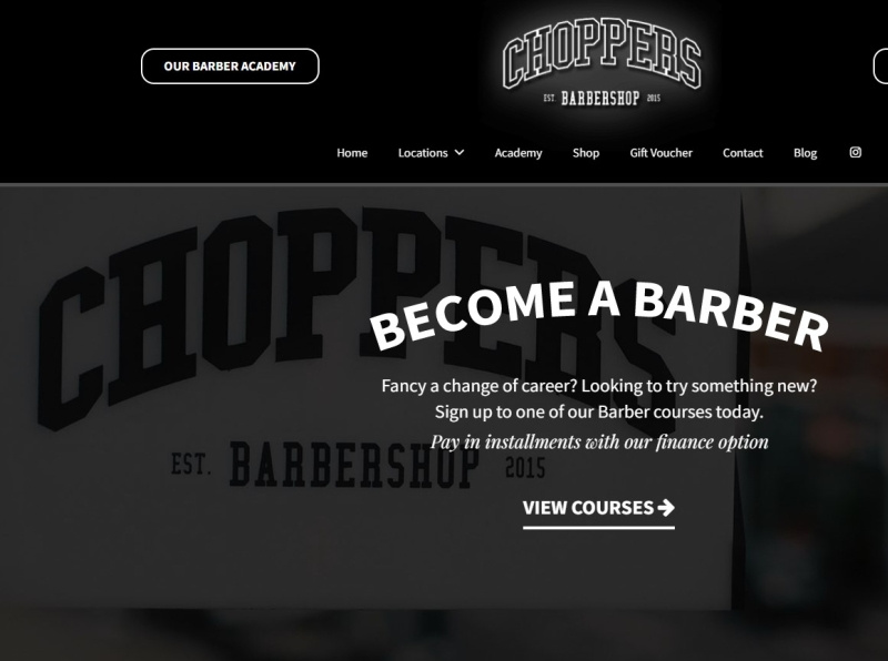 Choppers Barbers one stop destination by Big Flavours on Dribbble