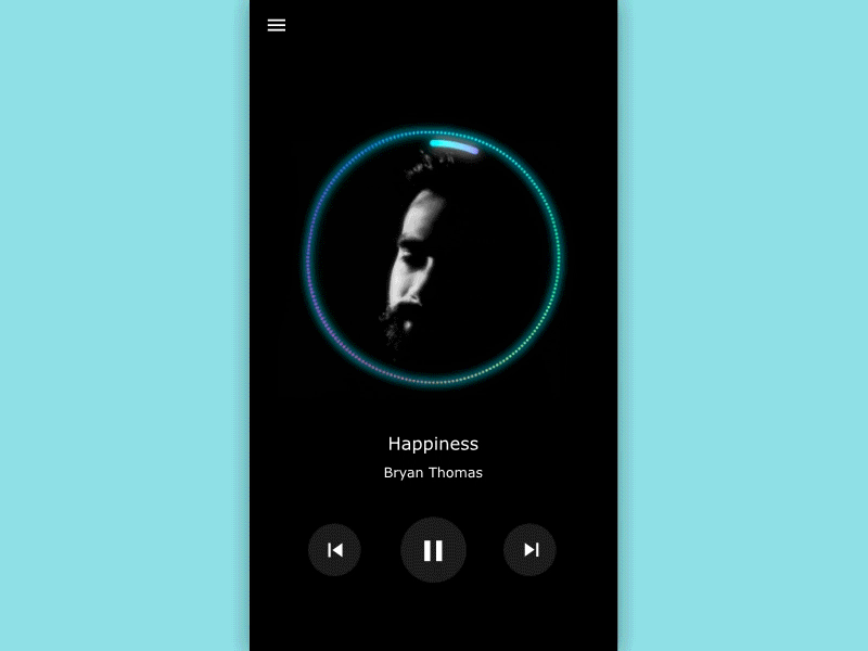 Music Player App after effects music player