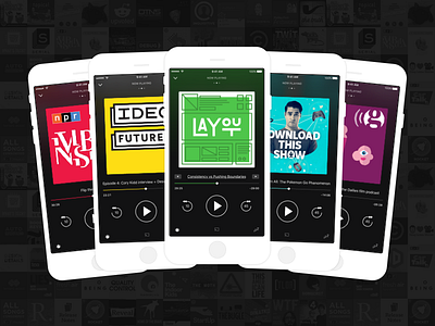 Pocket Casts 6 for iOS app design interface pocket casts podcast ui