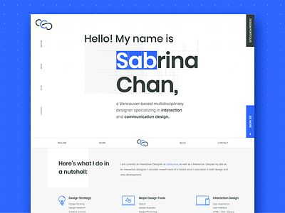 Sabrina Chan Design - Personal Portfolio Site
