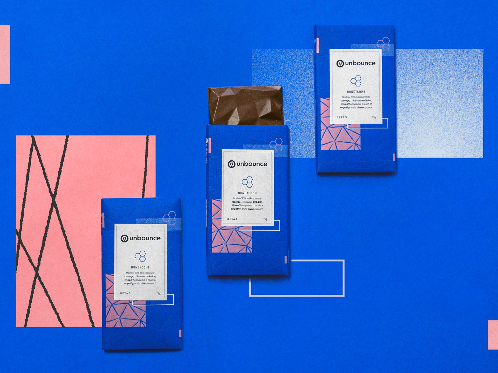 Unbounce Branded Chocolate Bars + Swags by Sabrina Chan for Unbounce on