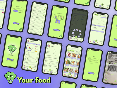 Your food (mobile app concept) design figma ui web design