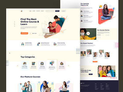 Landing Page on Education UI