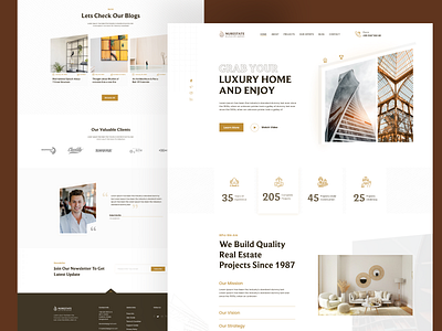 Real estate Landing Page UI Design