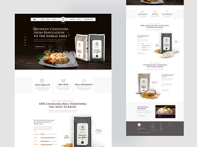 Food Landing Page UI Design