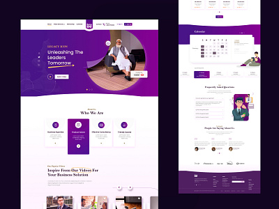 Business Landing Page UI Design trending ui uiux website