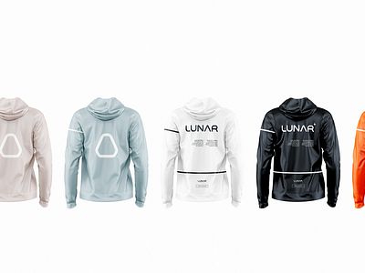 Lunar clothing. branding clear clothing design heron logo logotype lunar moon nasa off white preston technology