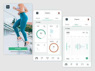 Manulife move fitness app censors daily exercise fitness fitnessapp goals insurance app insurance company mobile ui ux