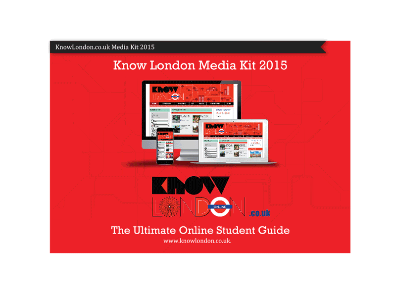Know London - Media Kit infographics information information design knowlondon mediakit studentguide typography
