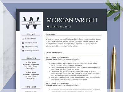 Professional Resume Design Bundle (5 Template Pages)