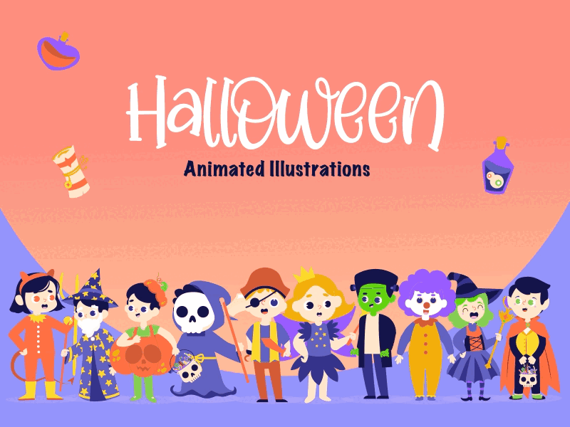 Halloween Animated Illustrations