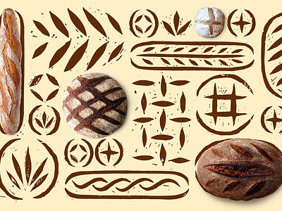 Bread pattern bakery bread pattern
