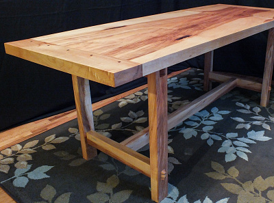 Big Leaf Maple Trestle Table design industrial design product design