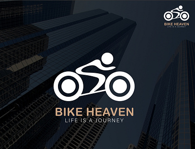 Bike Heaven Logo brand identity branding design graphic design illustration logo logo design