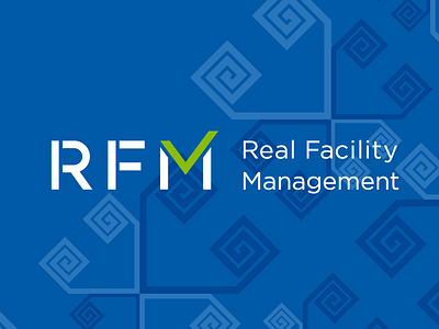 RFM logo. Cleaning company. brand branding check cleaning corporateidentity design identity list logo logos logotype
