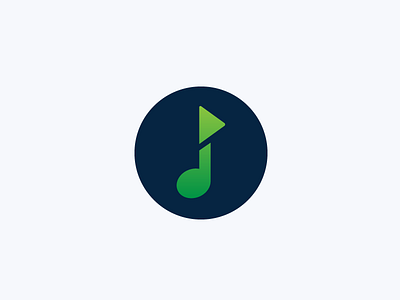 Play music logo concept