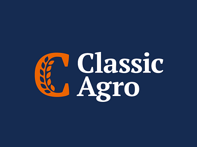 Classic Agro logo agriculture branding c design ear identity letter logo logos logotype monogramm wheat