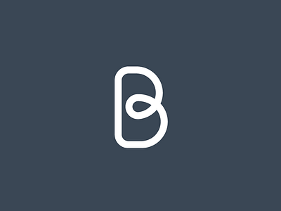 B letter loop logo