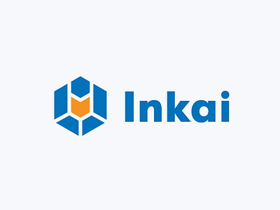 Final logo for Inkai, uranium mining company, Kazakhstan. brand branding corporateidentity design hexagon identity logo logos logotype uranium