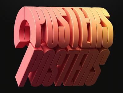 9 Poster typo animation art c4d cinema4d design illustration type typography