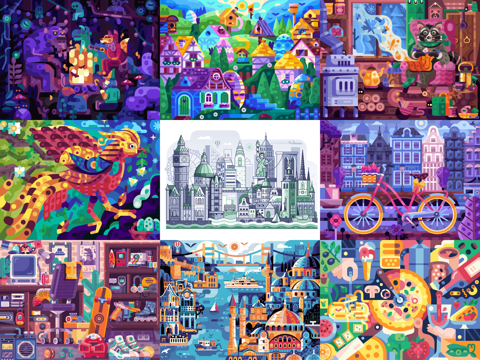 The Best Nine of 2020 illustration flat design best shots best of 2020 best nine best 9 top nine top 9 best design best shot