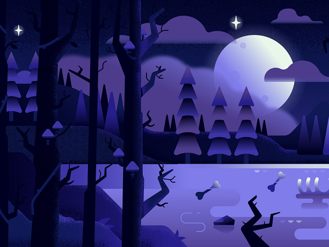 Lake Witch Castle by Alex Krugli on Dribbble