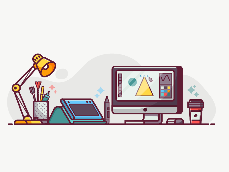 Digital Illustrator Lifestyle By Alex Krugli On Dribbble