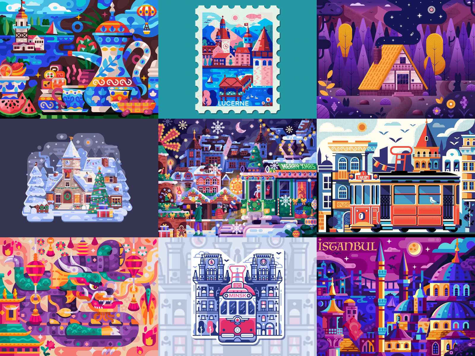 The Best Nine of 2019 best shot flat design illustration best design top nine top 9 best of 2019 best nine best 9