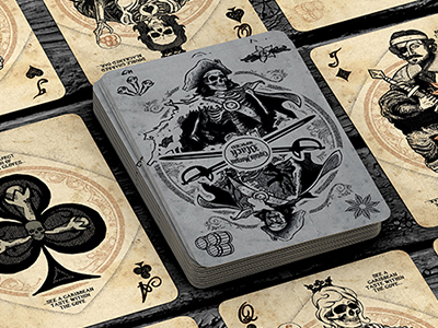 Captain Morgan playing cards captain morgan drawing illustration pirate playing cards rum zombie