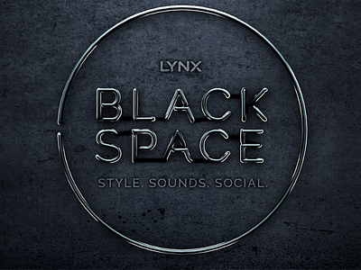 Lynx Black Space art direction illustration typography