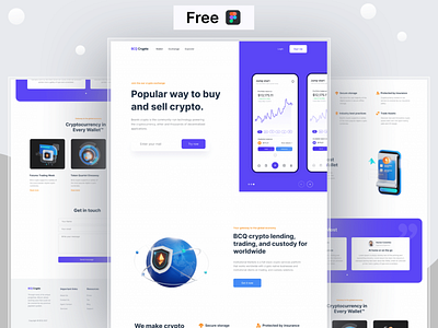 BBQ Crypto - Cryptocurrency landing page | Free Web Design bitcoin crypto free web design crypto landing crypto web design crypto website cryptocurrency design free design free web design landing page ui wallet web design