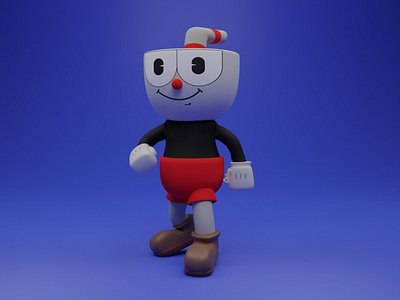 Cuphead Character 3d blender character