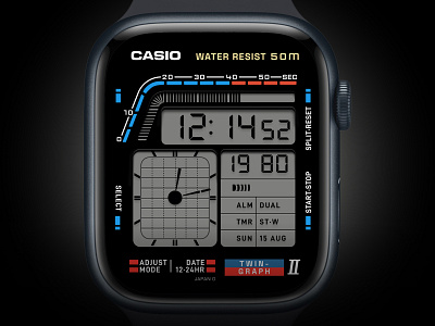 Apple Watch | Casio Twin Graph II AE-22W