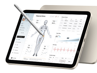 Health Dashboard analisis dashboard diagnosis disease health heart medical ui