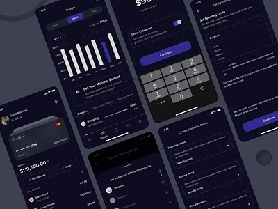 A Finance App app design ui ux