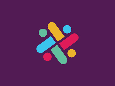 Slack Logo Redesign 2019 adobe illustrator branding drawing logo redesign slacklogo ui