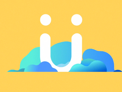 Ü 2d ae after effects animation gif liquid loop waves yellow