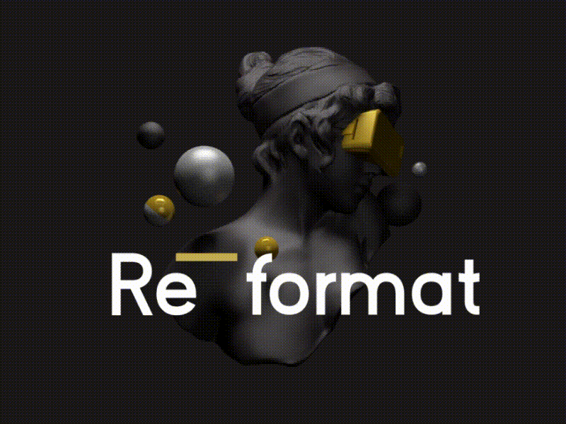 Rē-format | Glitch logo 01 ae animation cinema4d glitch logo neon
