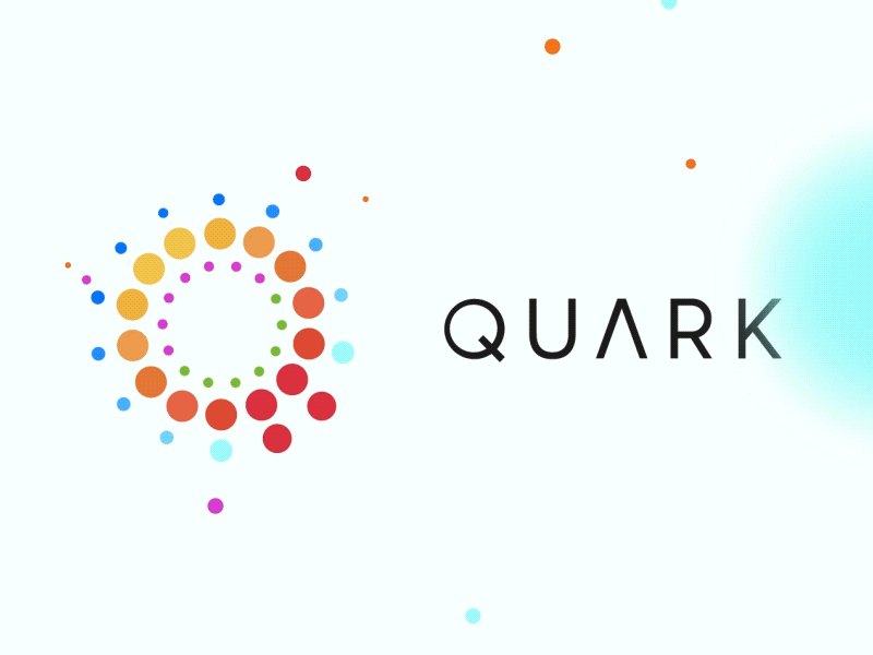 Q U A R K | logo animation bitcoin blockchain ethereum ico logo minimal motion