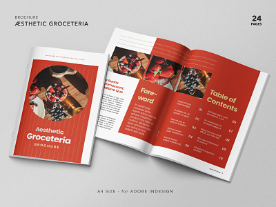 Aesthetic Groceteria Brochure Template banner