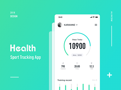 Sport Tracking App ui ux