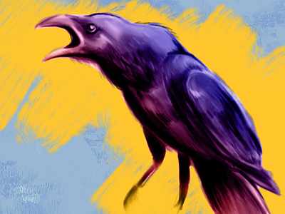Raven illustration drawing illustration photoshop raven