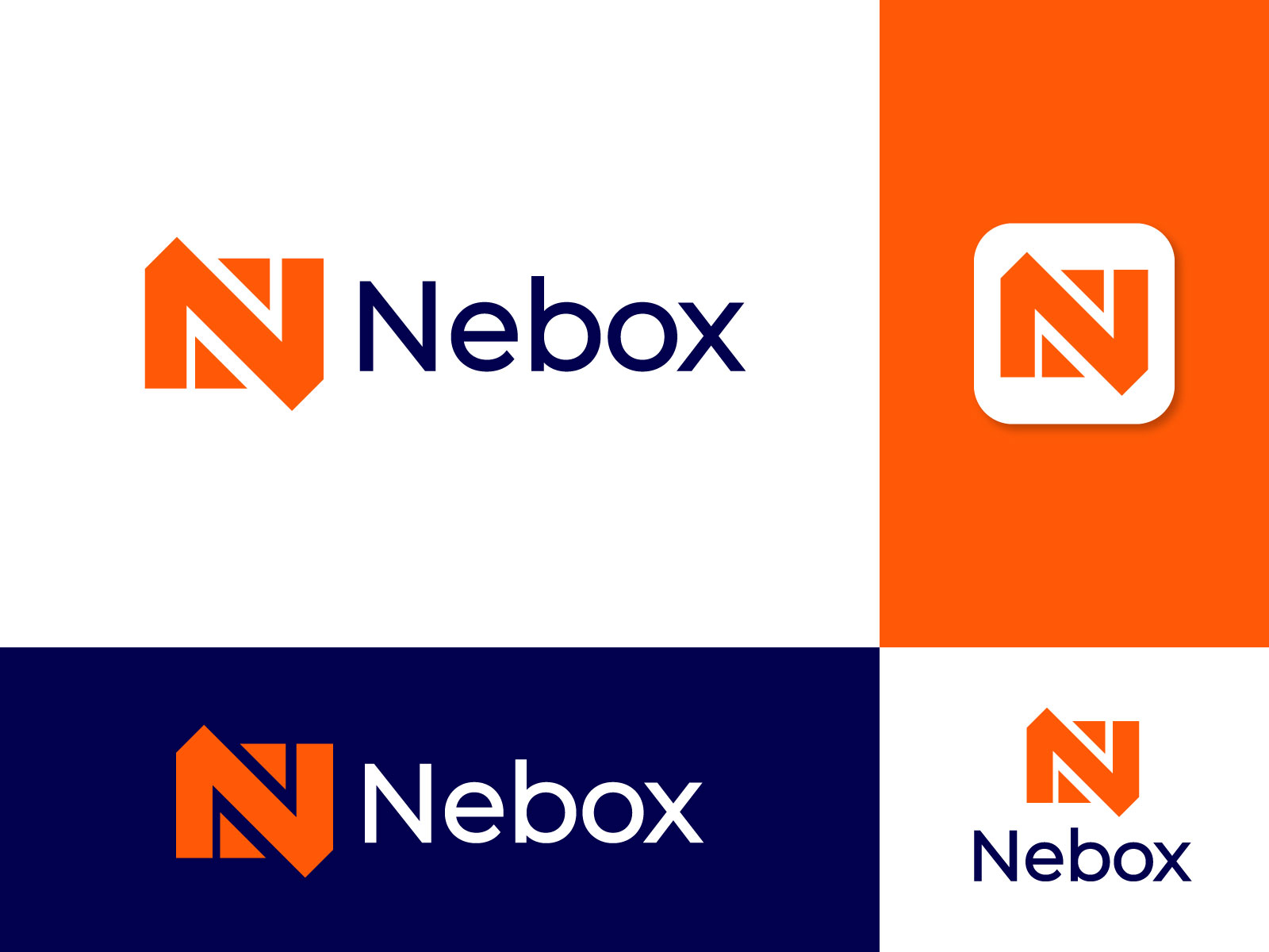 Nebox logo design by Apu Talukdar on Dribbble