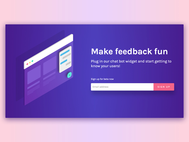 Landing page for getacquainted.co by Stevie Elsy on Dribbble